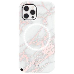 Halo Rose Metallic White Marble